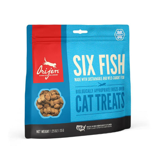 Six Fish Freeze-Dried Cat Treats